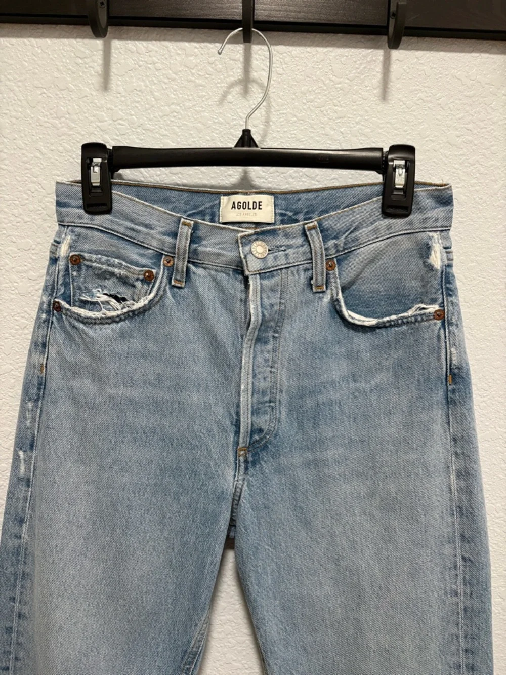 Agolde 90’s Mid Rise Loose Fit Jeans Snapshot Sz25 Good Condition firm price - Picture 7 of 12